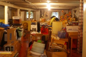 everything we own in the basement