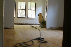 sanded floors